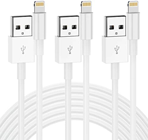 QZIIW [Apple MFI Certified iPhone Charger Cable 10 Ft, 3Pack Extra Long USB to Lightning Cable 10 Feet,Apple Charging Power Cord 10 Foot for iPhone 14 13 12 11 Pro Max Mini XR X 9 8 7Plus 6 6s ipad