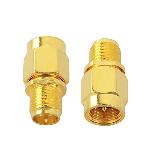 YOTENKO SMA Adapter SMA Male to RP SMA Female Connector RF Coax Cable SMA to SMA Coupler Converter Pack of 2