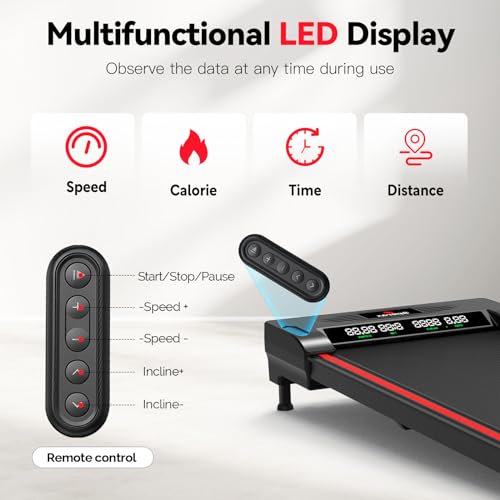 Walking Pad,Under Desk Treadmills for Home,340 Lbs Capacity,3 in 1 Portable Walking Pad