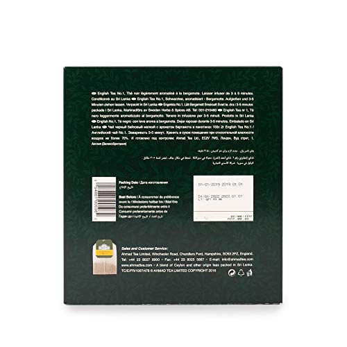 Ahmad Tea English Tea No. 1, Té Verde, 200g, 100 Tea Bags - Imagen 5