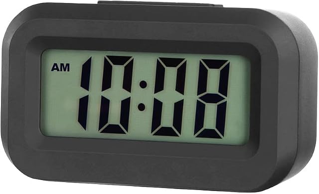 FAMICOZY Small Digital Alarm Clock,Simple Operation,Easy to Read,Ascending Alarm,12/24Hr,Snooze Backlight for Bedside Travel,AAA Battery Operated