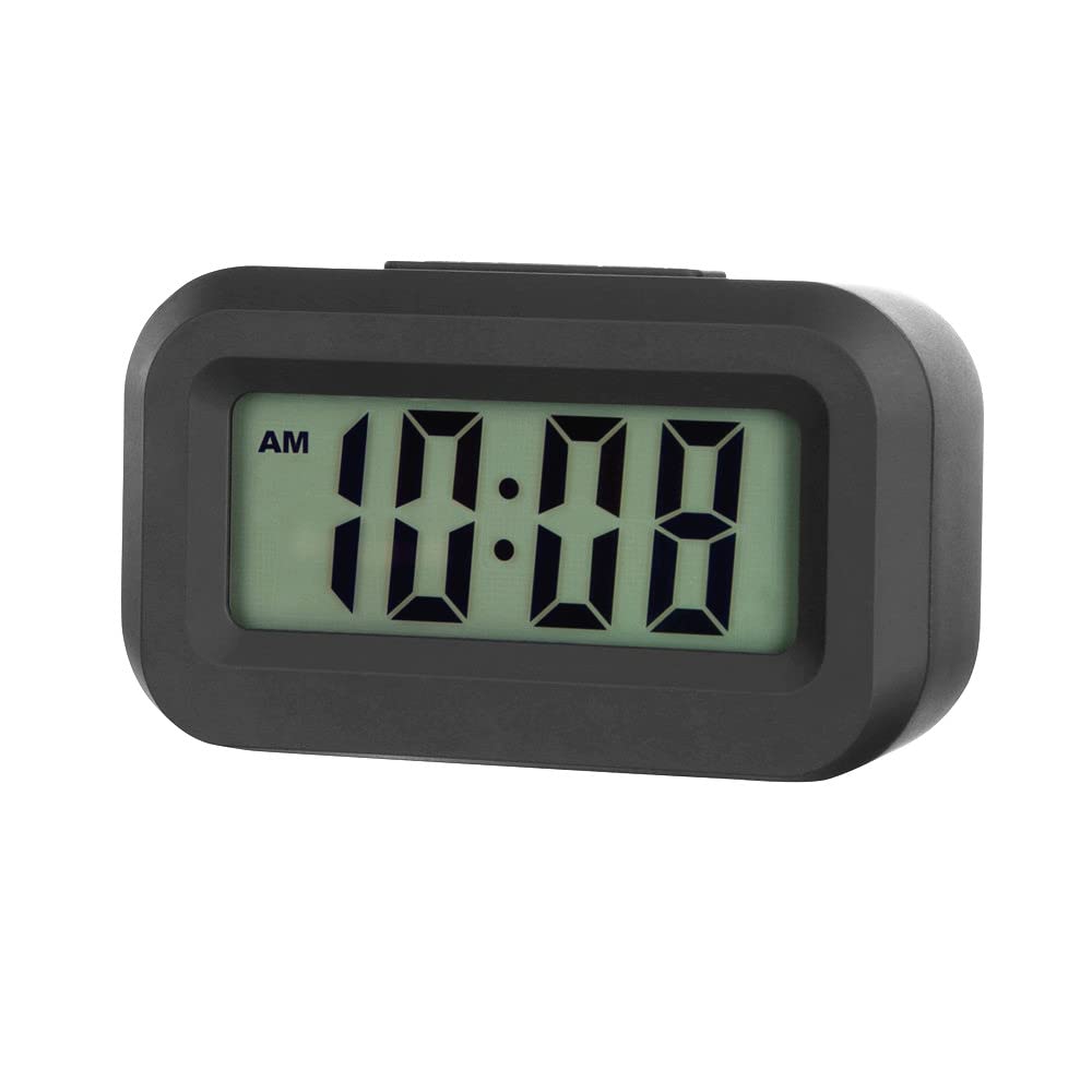 FAMICOZY Small Digital Travel Alarm Clock Simple Operation Easy to Read Ascending Alarm 12 24Hr Snooze Soft Light