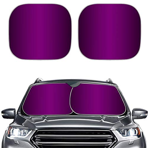 Dreaweet Purple Sun Shade 2 Pieces Automotive Car