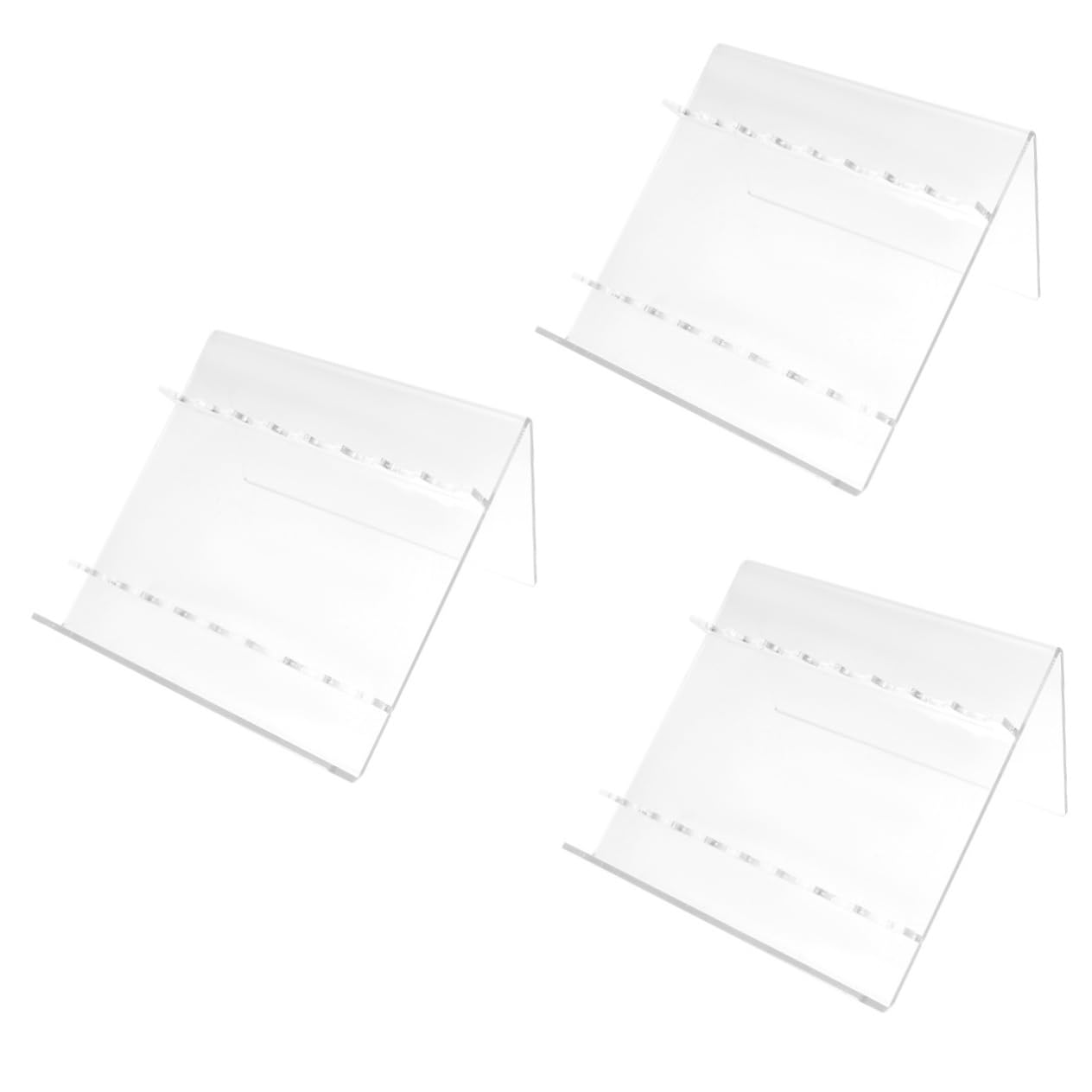 DOITOOL 3 Pezzi Porta Penna Ergonomico Gioco Di Grandi Dimensioni Display Moderno Organizzatore Blu In Piedi Rosa Pieghevole Portatile Per Matite Transparent Acrilico