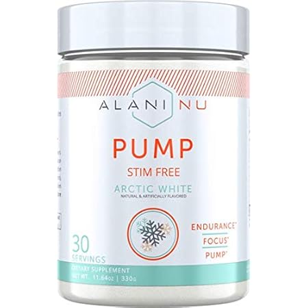 Amazon Com Alani Nu Pump Stim Free Pre Workout Supplement Artic White 30 Servingings Everything Else