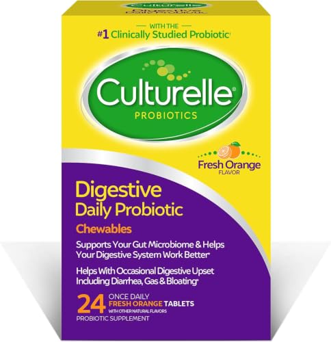 Culturelle Digestive Health Daily Probiotic for Women & Men Chewables 24 Ct