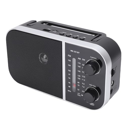 Radio portátil Zunate Retro AM FM SW 3 Bandas vintage Bluetooth miniatura 1