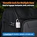 Forge TSA Luggage Combination Lock - Open Alert Indicator, Easy Read Dials, Alloy Body- Ideal for Travel, Lockers, Bags (Silver)