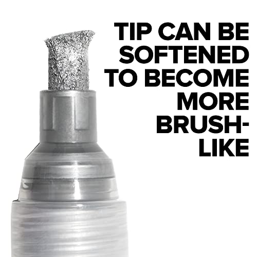 Krink K-75 Silver Paint Marker - Vibrant And Opaque Fine Art Paint Pen For Any Surface - Permanent Graffiti Markers - Krink Paint Markers With Alcohol-Based Paint For Plastic Glass Paper And More #TOP4