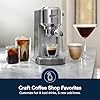 De'Longhi Dedica Duo Compact Espresso Machine - Cold Brew Coffee Maker with Milk Frother Wand- for Espresso, Hot & Iced Coffee, Cappuccinos, Lattes & Home Barista Brewing, Stainless Steel