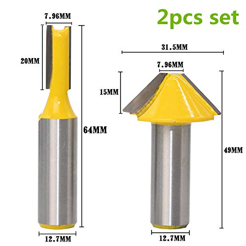Profession GFJAVGJ4623601 1/2 Inch Shank Window Grill Muntin Mullion Cutter Router Bit thumb #1