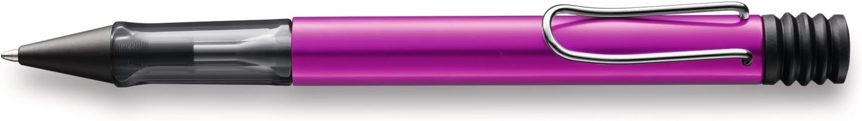 1232591 AL-star 299 Ballpoint Pen - Aluminium Ballpoint Pen in Vibrant Pink with Ergonomic Handle and Transparent Grip - With Large Refill - Line Width M