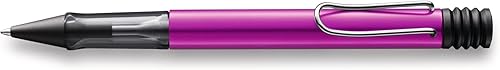 Lamy 1232591 AL-star 299 - Bolígrafo de aluminio en color rosa vibrante con mango ergonómico y agarre transparente, con recambio grande, ancho de