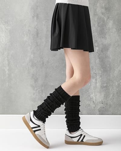 Cable Knit Winter Leg Warmers for Women 80s Accessories Made in Turkey3