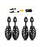 DJRF JJ Adjustable Length Plastic Shoe Tree Men women Travel Shoe Trees for Sneakers Stretcher Shaper (Men pack of 2)