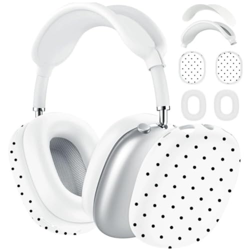 For AirPods Max 2/AirPods Max ��p �P�[�X ������ & �w�b�h�o���h �J�o�[ �V���R�� �ی�P�[�X �t���J�o�[ �y�� �w�b�h�z���p�A�N�Z�T���[ ���E����h