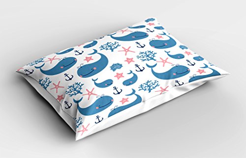 Almohada estampada coral tamaño estándar queen miniatura 2