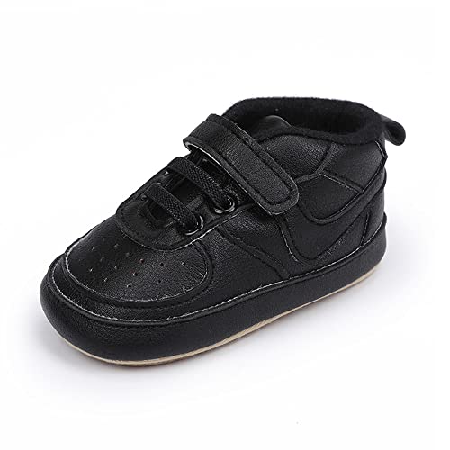 Image of Clowora Unsex Baby Shoes Boys Girls Infant Sneakers Non-Slip Soft Rubber Sole Toddler Crib First Walker Lightweight Shoes