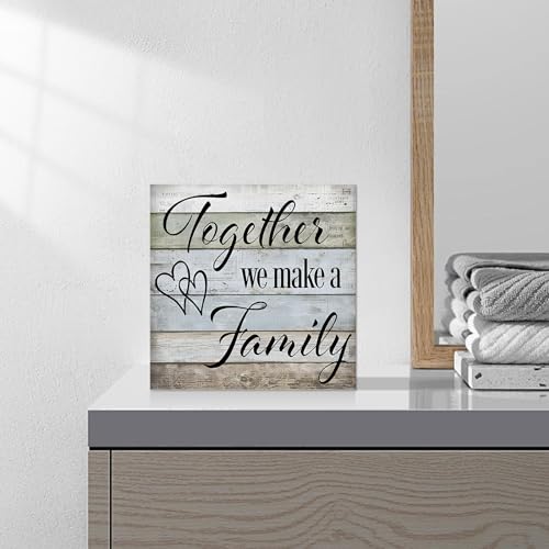 Box-Sign-Wood-Block-Sign-Quote-Sign-Together-We-Make-A-Family-Home-Decor-Wall-Hanging-Box-Sign-Tabletop-Home-Decor-Office-Desk-Block-Plaque-Wood-Box-Cubicle-Accessories-Organizers-Decor Box Sign Wood Block Sign Quote Sign Together We Make A Family Home Decor Wall Hanging Box Sign Tabletop Home Decor Office Desk Block Plaque Wood Box Cubicle Accessories Organizers Decor