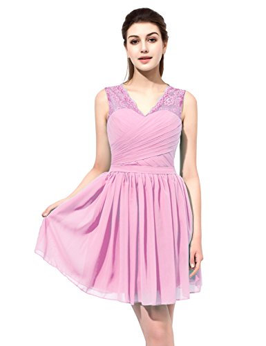 Sarahbridal-Juniors-Lace-Chiffon-Homecoming-Dresses-Short-2022-Knee-Length-Bridesmaid-Gowns-Pink-US4