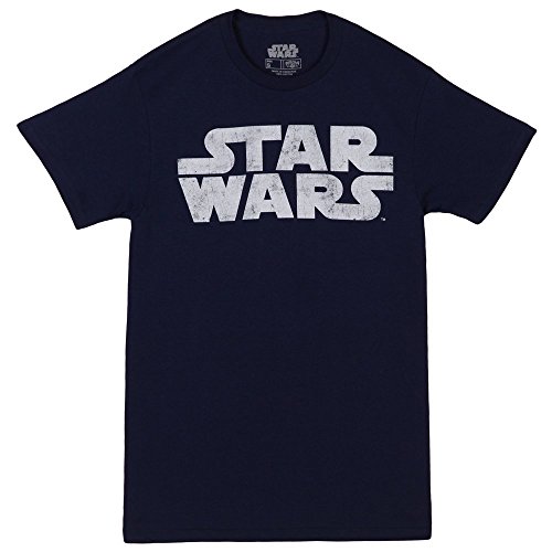 Star Wars Men's Simplest Logo Graphic Tee, NAVY, MEDIUM
