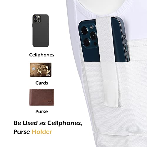 lilcreek Women's Concealed Carry Crop Tank Tops,Undercover Handgun CCW Tactical Gun Holster Shirt Clothing White - Image 5
