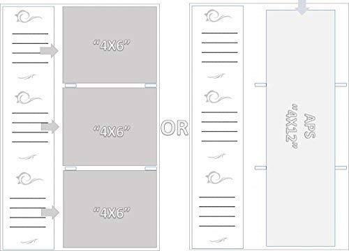 Wedding 4X6 Photo Album, Holds 300 “4X6” Photos, With Window Frame Cover, Silver #TOP3