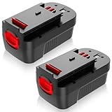 2Packs HPB18 Upgraded 4500mAh Replacement for Black and Decker 18V Battery Ni-Mh Compatible with Black and Decker 18 Volt Battery HPB18 244760-00 A1718 FS18FL FSB18 Firestorm Cordless Power Tools