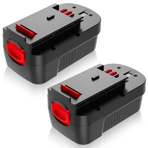 2Packs [Upgraded to 3600mAh] HPB18 Replacement for Black and Decker 18V Battery Ni-Mh Compatible with 18 Volt Black Decker Battery HPB18 244760-00 A1718 FS18FL FSB18 Firestorm Cordless Power Tools