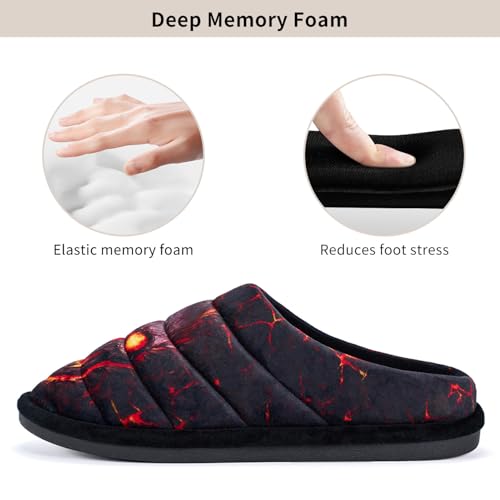 Slippers for Women Skull Memory Foam Slippers Warm Soft Ladies House Shoes with Non-Slip Rubber Soles3