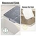 TIKNIK Silicone Dish Drying Mat for Kitchen Counter, Dish Drying Pad, Non-Slip Drain Pad with Built-in Drain, Heat Resistant Stone Drying Mat(16