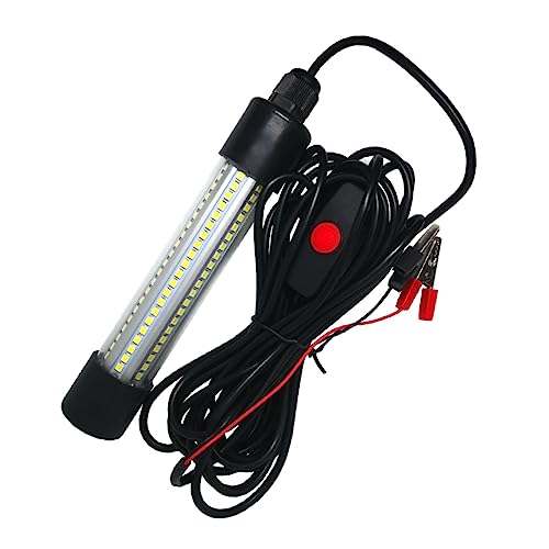 POPETPOP 13w Fish Luring Light Underwater Fishing Lamp for Freshwater/Saltwater Portable Led Fishing Light 360-degree View