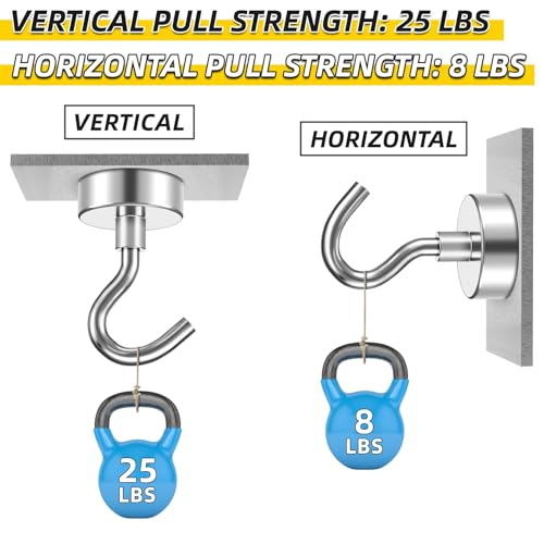 Vndueey ISO-VN-20 60 Pack Strong Magnetic Hooks thumb #5