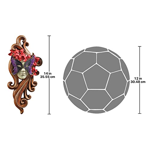 Design Toscano Masquerade At Carnivale Countess Alessandria Mask Wall Sculpture, 35.5 Cm #TOP2