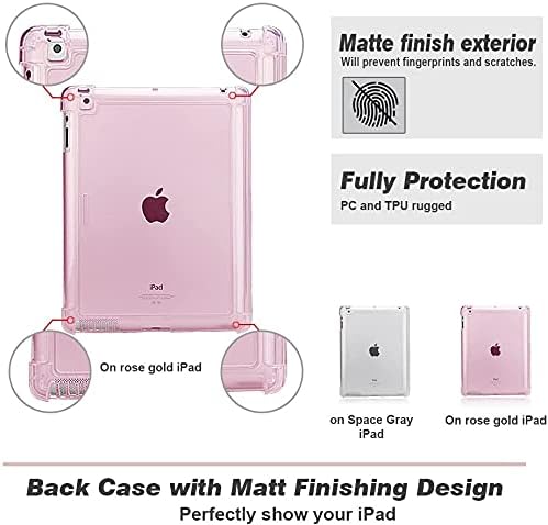 Valkit iPad 2 3 4 Case (Old Model) – Smart Slim Stand Translucent Frosted Back Smart Cover for Apple iPad 2 / iPad 3 / iPad 4 with Auto Wake/Sleep, Light Grey