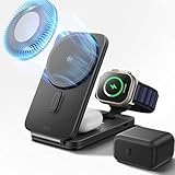 Ultra-Compact Foldable Design: this 3-in-1 charging station measures only 4.33 x 2.44 x 0.62 inches when folded, making it portable and easy to carry; with its compact design, this travel charger for multiple devices fits easily in a backpack or bag ...