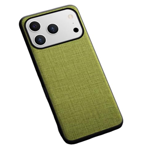 UGYMSIA iPhone 17 Pro Max/iPhone Air �Ή� �P�[�X �N���X��PU���U�[ �ϏՌ� ���^ �y�� �w��h�~ (iPhone 14 Pro Max�Ή�,�C�G���[�O���[��)
