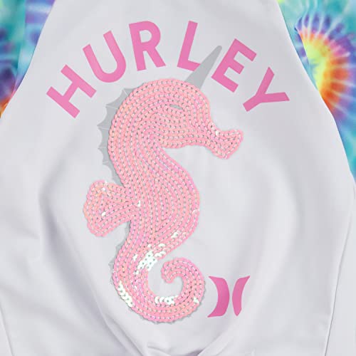 Image of Hurley Girls Long Sleeve Rash Guard Swimsuit