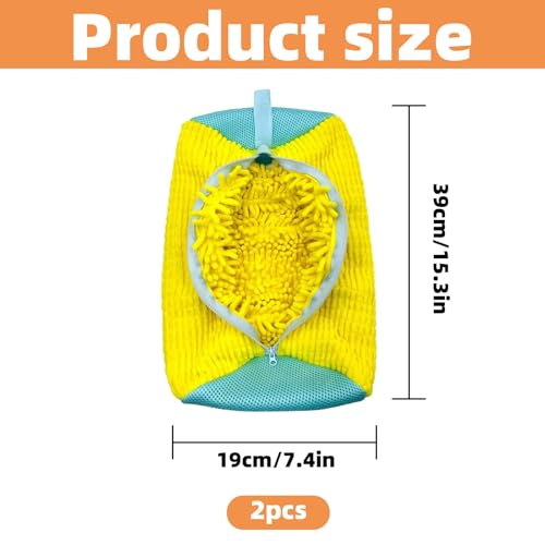 Shoe Washing Machine Bags 2pcs, Washing Machine Bags with Zipper Hook, Reusable Shoe Laundry Dryers Bags for Sports Football Canvas Running Shoes - Image 2