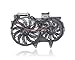 Dual Radiator and Condenser Fan Assembly - Pacific Best Inc. Compatible/Replacement for AU3115107 02-05 Audi A4/S4 1.8L, 05-08 GEN 3/RS4 2.0L, 03-06 Cabriolet 1.8L, 07-09 Cabriolet 2.0L