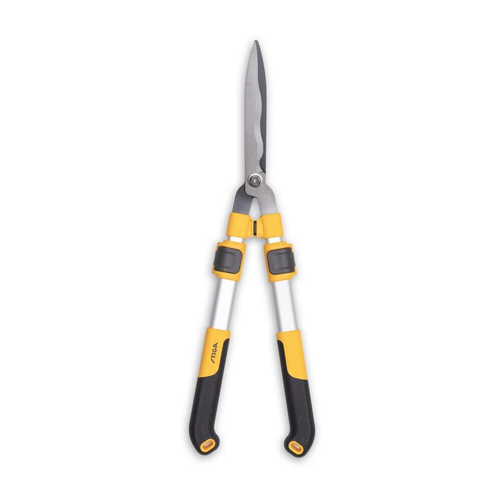 Stiga Yellow Manual Telescopic Hedge Shears