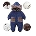 Toddler Baby Snowsuit Newborn One-Piece Puffer Coat Infant Winter Clothes Boys Girls Jumpsuit for for 0-3 Years