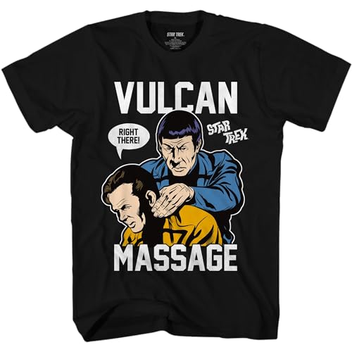 T-shirt Spock Star Trek style vieilli pour homme fan de science-fiction