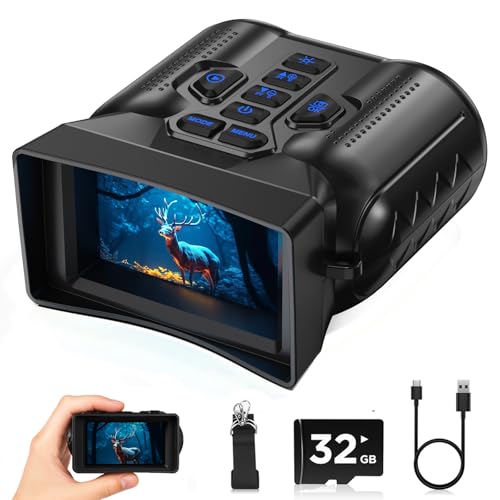 Binoculares Visión Nocturna 4K Zoom 16x con Batería Recargable miniatura 1