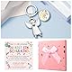 Humairc Einschulung Mädchen Geschenk Schutzengel Schlüsselanhänger Schulkind Schultüte Füllung Schulanfang Glücksbringer Plus Grußkarte Geschenkbox