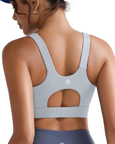 Image of RUNNING GIRL High Impact Sports Bras for Women,Racerback Running Bra Workout Crop Tank Tops Longline Sports Bra Push up