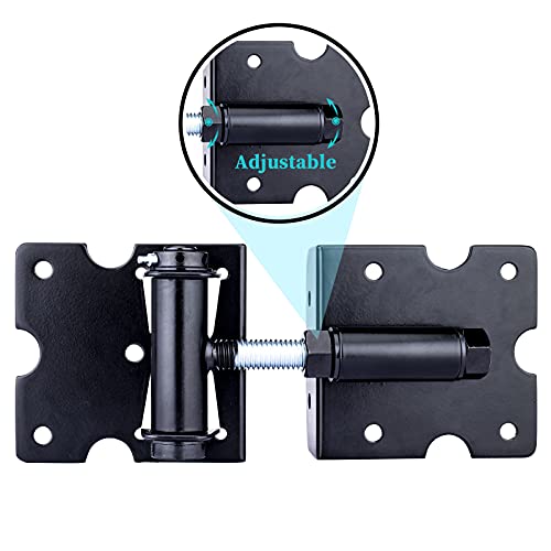 Bordersmover Self Closing Gate Hinges, Heavy Duty For Vinyl/Wood/Metal Fence thumb #3