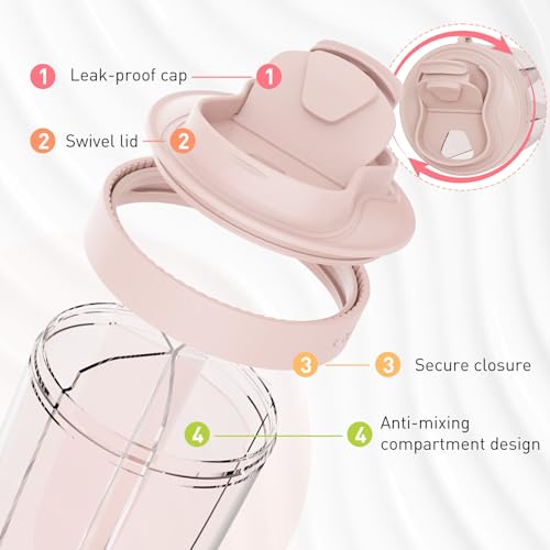 Image of Pill Dispenser with 7 Large Compartments - Portable Pill Organizer for Travel
