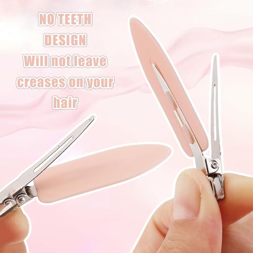 Hair Clips, 20pcs No Bend Hair Clips, No Crease Curl Pin Clips Creaseless Hair Clips with Storage Box for Girls Women Make Up Hair Styling (Pink, White, Black, Purple) - Image 3