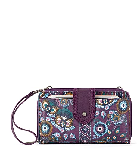 Sakroots womens Smartphone Crossbody Cross Body Handbags, Violet Tapestry World, Size One US